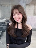 美髪韓国レイヤーイメチェン似合わせ小顔シースルーワイドバング