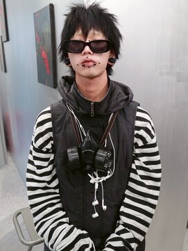 ペレ 梅田(PELE) サーフカール/スパイキーショート/ブルーブラック/梅田