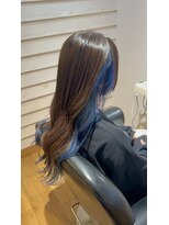 アヴァンス 天王寺店(AVANCE.)&nbsp;【ナチュラルブラウン】×【インナーブルー】