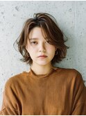 クラゲヘアー/小顔に見せるヘア/ココアベージュ/表参道