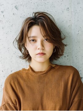 アンドレイ 表参道(andrey) クラゲヘアー/小顔に見せるヘア/ココアベージュ/表参道