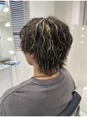 波巻きパーマ/ハイライト