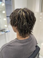 六本木美容室 白金店 波巻きパーマ/ハイライト