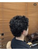 スパイキーピンパーマ