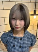 19396_ルーツカラーハイトーンエンドカラーショートボブ