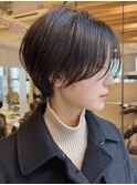 ショートカットレイヤーボブ縮毛矯正切りっぱなしボブ髪質改善