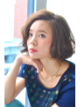 クラン(clan) clan<大人可愛い耳かけハイトーン黒髪ミディ＞