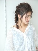 #ノットヘア#編みおろし#ヘアアレンジ#エルメなんばマルイ