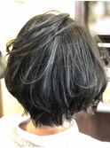 立体ショートボブ