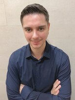 グレイスフル バーバープラチナム 六本木店(Graceful Barber platinum)&nbsp;かきあげアップバングナチュラルフェードスタイル＜理容室＞