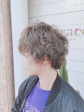 テラス ヘアアンドボタニカル(terrace) ハンサムショートカール/10代20代30代/姪浜