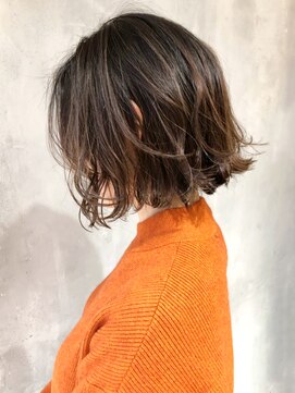 アルバム 新宿(ALBUM SHINJUKU) ハイライトベージュボブ_ハイライトカラー_ba275162