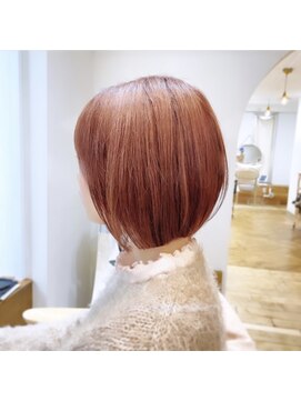 ラナ 渋谷(Lana) 【Chill】大人かわいい季節のピンクベージュクールショートボブ