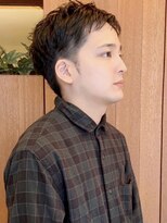 トップヘアー アヴェニュー 刈谷(TOPHAIR Avenue)&nbsp;爽やかツーブロイケメンスタイル/前髪パーマ/アッシュブラック