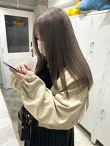 ゲーム 渋谷店(GAME)&nbsp;ダブルカラーミルクティーベージュケアブリーチハイトーンロング