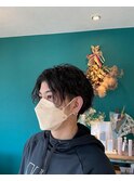 クルクルミックスパーマ