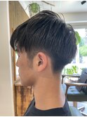刈り上げツーブロック メンズビジネスベリーショート