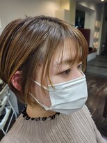 榮美容室 本店 ショートボブ　フロントレイヤー