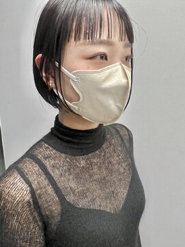 ヘアー アイス 御器所本店(HAIR ICI) 20代30代40代前下がりストレート大人ボブリップライン