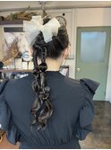 パーティーヘアセット .*。