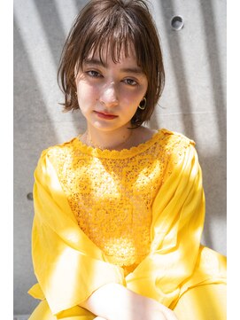 レゴ(REGO) 外ハネボブ#グレージュカラーシルキーベージュ斜めバング