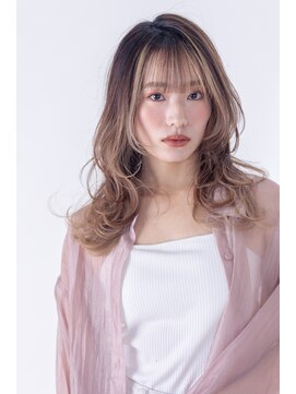 ブリング バイ スノードロップ 吉祥寺(BRING by Snowdrop) 黒髪/グレーベージュ/レイヤーロング/前髪パーマ/吉祥寺