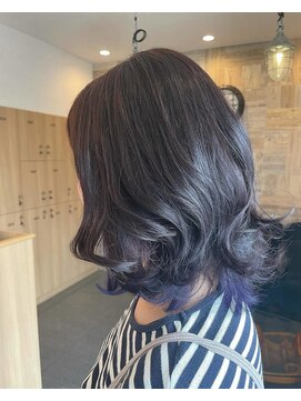 エルバイシオン(aile by sion) パープルブラック×インナーカラー