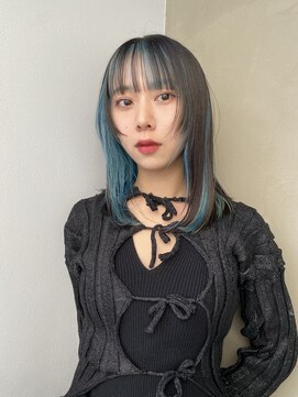 シセイ 青山(SHISEI) 顔まわりレイヤー/前髪カット/インナーカラー［南青山］