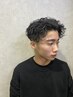 【リピート率No,1】メンズカット+パーマ+プレミアムTR+眉カット　通常￥15,950