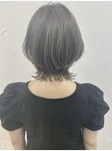 ひし形ウルフ×オフィスハイライトボブウルフ　ウルフカット