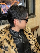 【Siena渋谷】黒髪大人センターパート×ツーブロック