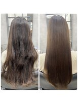 プリンシペ(PRINCIPE)&nbsp;縮毛矯正Before＆After　髪質改善縮毛矯正/超音波トリートメント