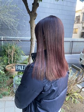 アリ 葛西店(ALi) レッドブラウン|葛西髪質改善|葛西縮毛矯正|葛西白髪ぼかし