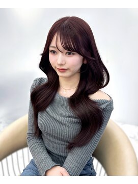 ヴェイ(VEYY.) ダークレッド×レイヤースタイル