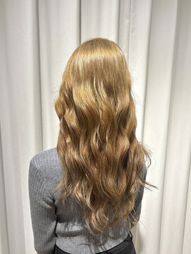 ビーハイブ 仙台駅前店(Behive) ハニーベージュ×ブリーチ一回×ロング