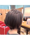 インディゴメッシュショートスタイル