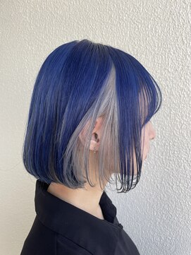 ウィズ(WITH) ハイトーンボブ シルバーカラー インナーカラー