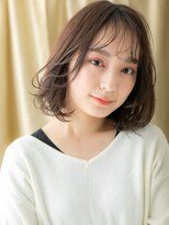 カバーヘア ブリス 川口(COVER HAIR bliss) 透けバングウェットヘア大人かわいいゆふるわボブY川口20代30代