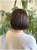【上品な大人ボブ☆】オリーブブラウン × タイトボブ　八戸