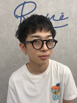 ローム(Rome) スパイカーショート×ピンパーマ