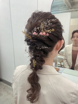 リル(re'll) 《花屋併設》ミモザ編みおろし［酸性ストレート/ヘアセット］