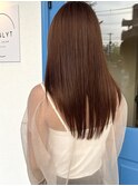 美髪イメチェンレイヤーカットロングヘア トリートメント