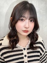 アルバム 新宿(ALBUM SHINJUKU)&nbsp;ロング前髪カット韓国ヘアおくれ毛_F30624