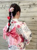 浴衣の着付け+ヘアセットで華やかに♪