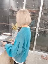 エンネ 新宿(enne)&nbsp;ホワイトカラー/ハイトーンカラー/ボブ/髪質改善/縮毛矯正/新宿