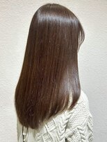 ビューティシモ 川越(Beautissimo) オリーブベージュ セミロング 髪質改善カラー ダメージレス