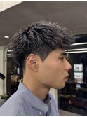 刈り上げアップバングスパイキーショートパーマスパイラルパーマ