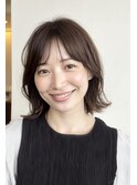 ひし形×外はねボブ×バング