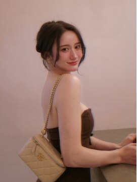 ノク(nok) イメチェンピンクベージュ前髪