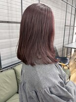 ロックス バイ マグ 松本(rocks BY MAG)&nbsp;春の大人可愛い◎ピンクブラウンレイヤー透明感×小顔ミディ